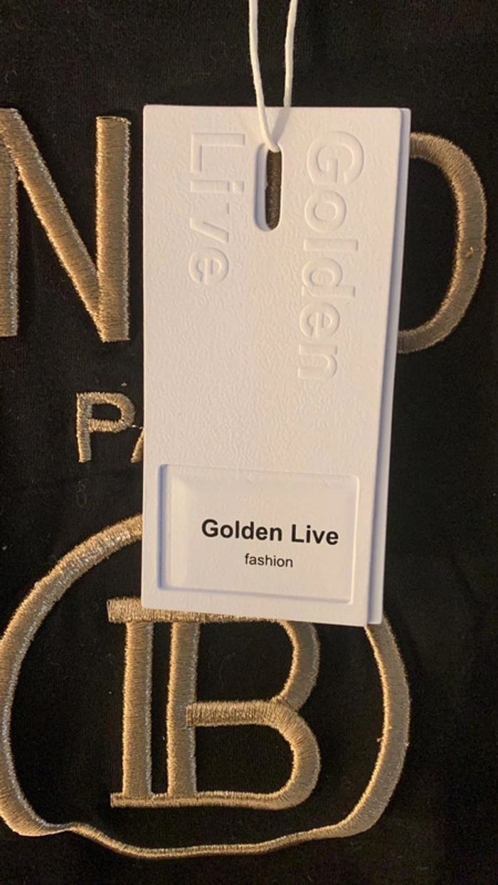 Tee-shirt noir S Golden Live - photo numéro 3