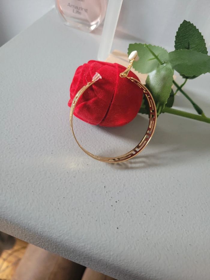 Clips créoles motifs Grecs 5cm - photo numéro 7