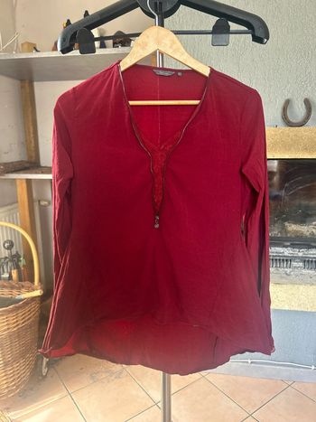 Blouse bordeaux Salsa