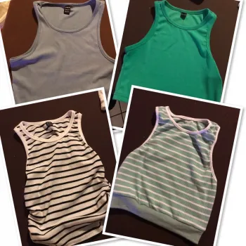 lot de t-shirts debardeur xs 4+1 offert