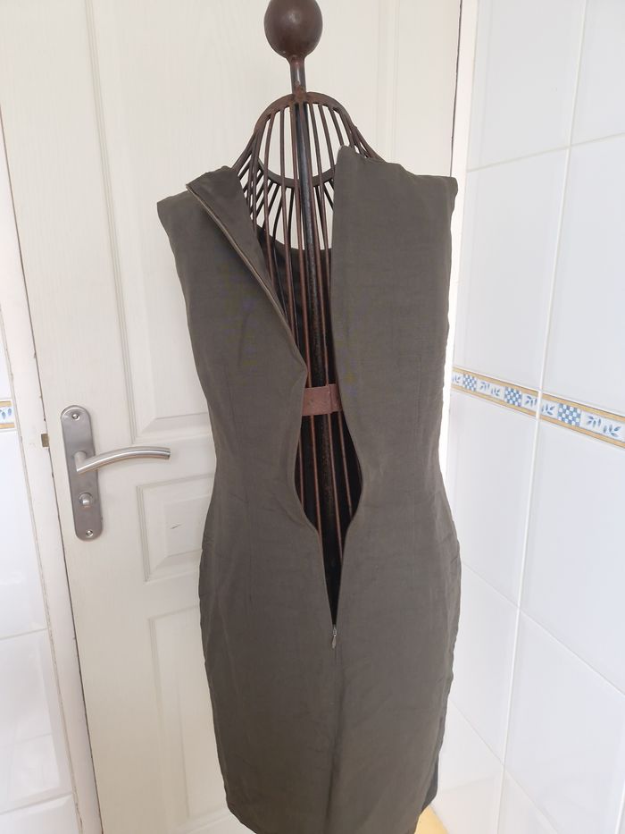 Robe mi longue kaki femme girell taille L/40 - photo numéro 7