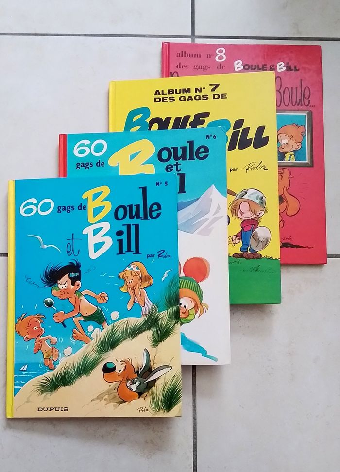4 BD Boule et Bill tomes 5 à 8