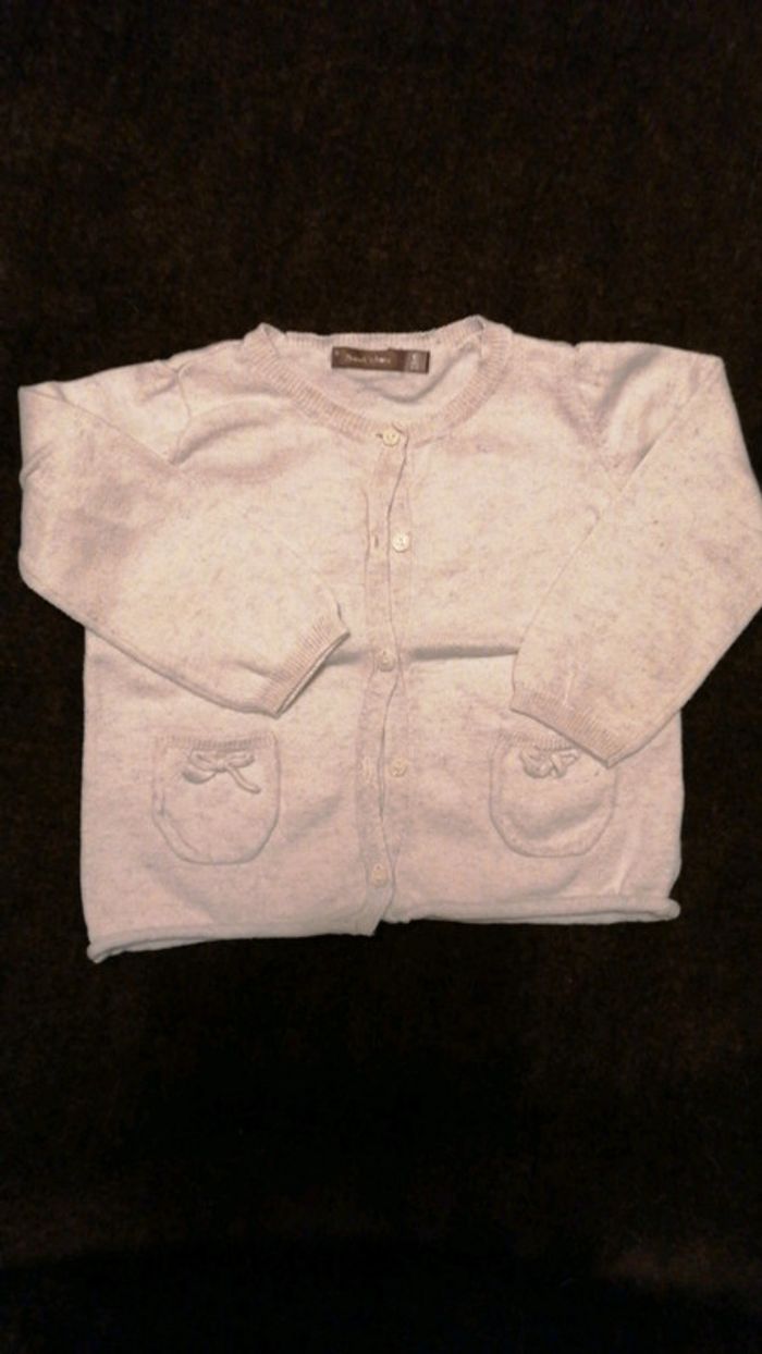 Gilet gris bout'chou 18 mois
