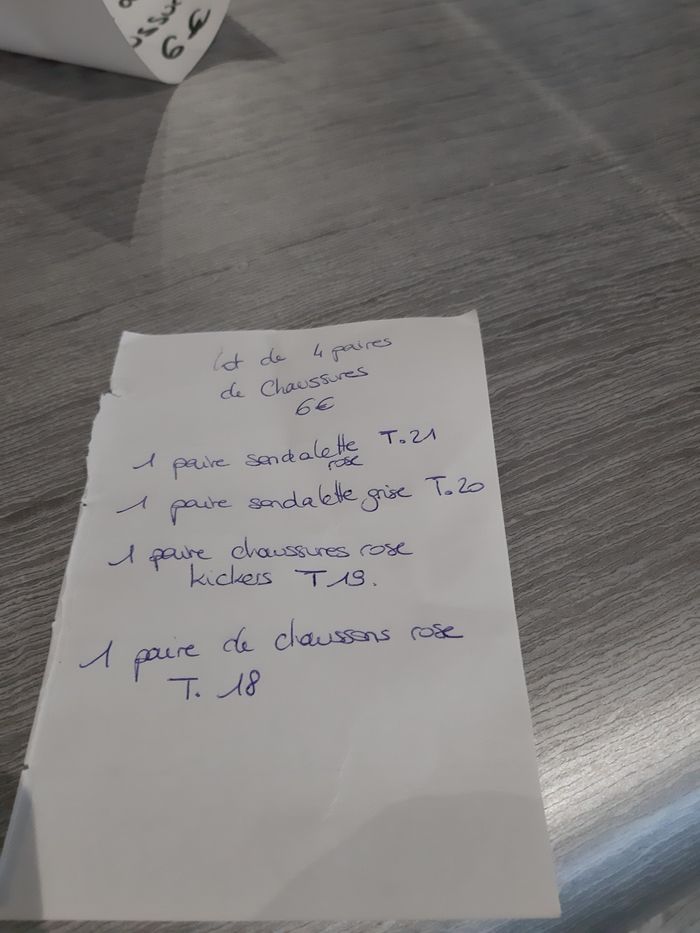 Lot de 4 paires chaussures filles - photo numéro 6