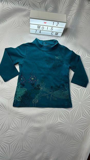 Tee-shirt manches longues fille 12 mois