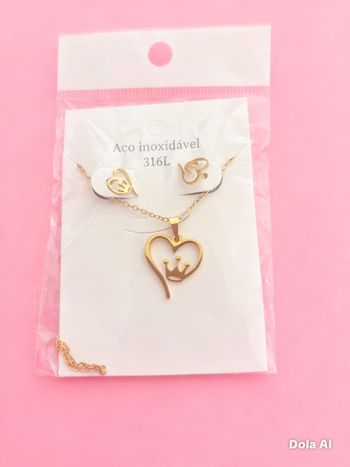 Parure collier boucle d’oreille