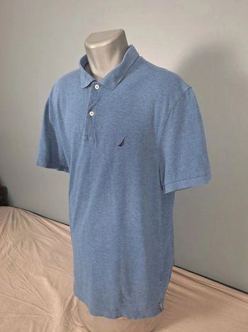 polo manche courte nautica bleu - taille XL homme - brodé (464)