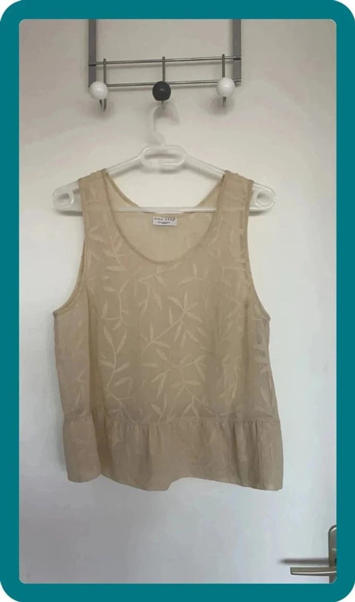 Débardeur beige
