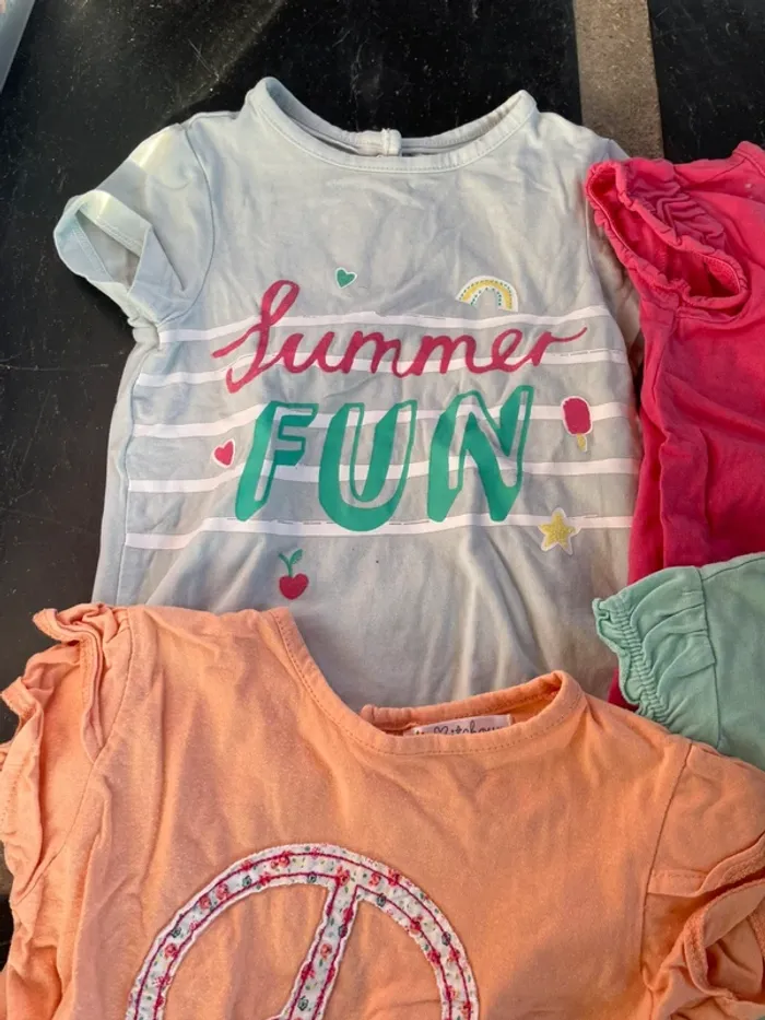 Lot 4 T shirt manche courte 18 mois - photo numéro 2