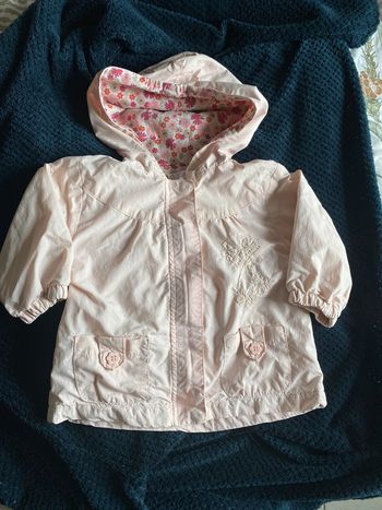 Veste mi-saison rose, bébé 12m/1an Kitchoun