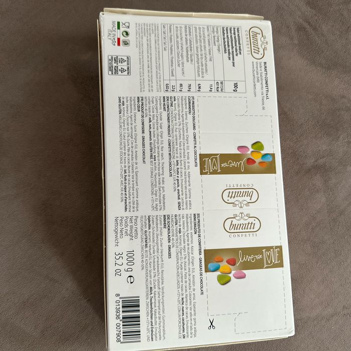 Dragées chocolat mini cœur 5 couleurs - photo numéro 3