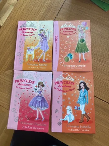 4 livres Princesse academy