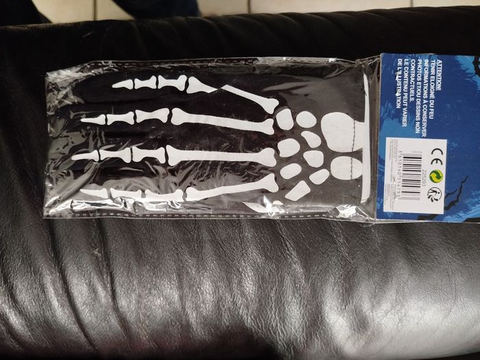 Gants squelette enfant - photo numéro 2