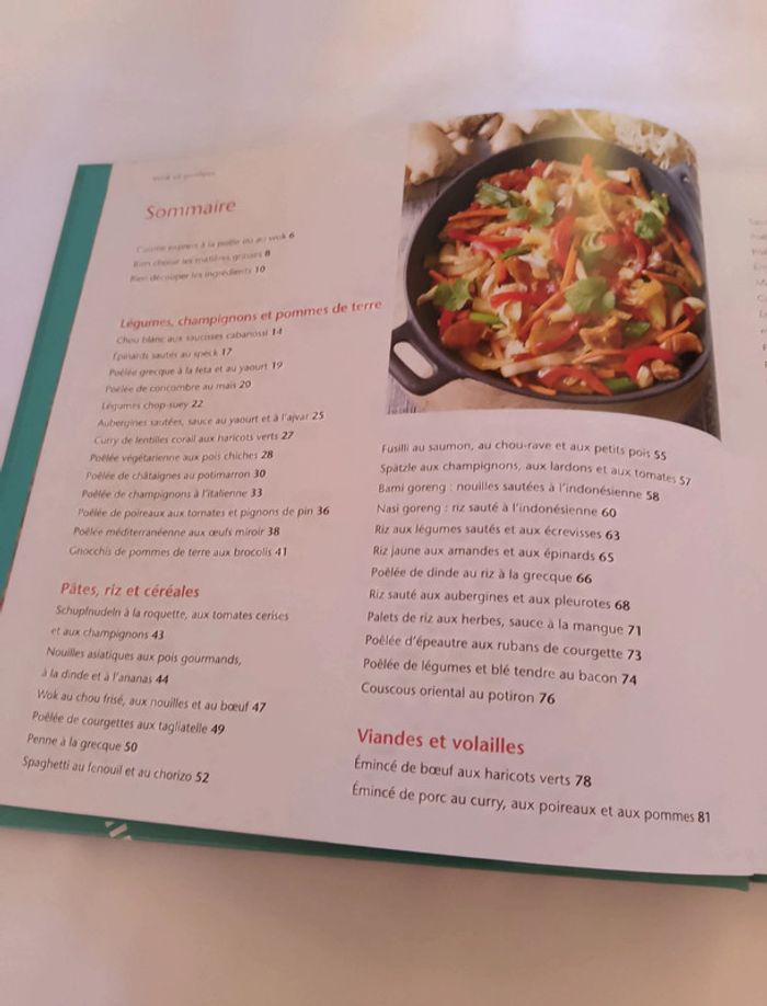 Livre cuisine wok et poêlées. - photo numéro 3