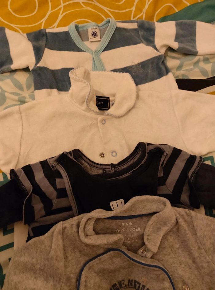 Lot de 6 pyjamas garçon 6 mois - photo numéro 2