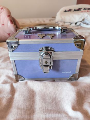Vanity / malette / boîte / coffre de maquillage violet Babyliss