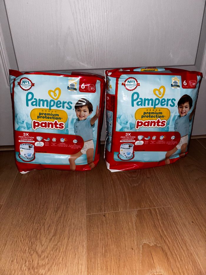 Maxi- Pack De 54 Couches Pampers Protection Premium Pants Neuf Dans L’emballage ( Taille: 6 ).
