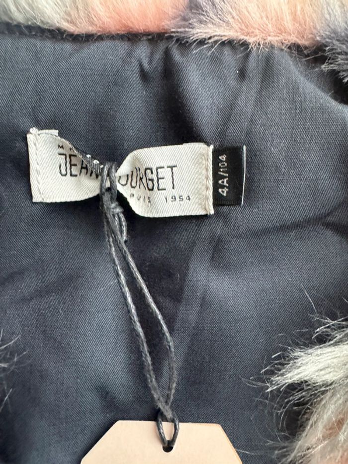 Gilet sans manche fourrure jean Bourget 4ans neuf - photo numéro 2
