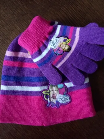 Bonnet gants Violetta fille