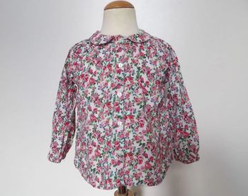Chemise col claudine - Liberty - 9/12 mois