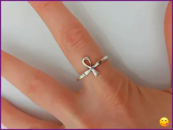 Bague argentée tendance en acier inoxydable