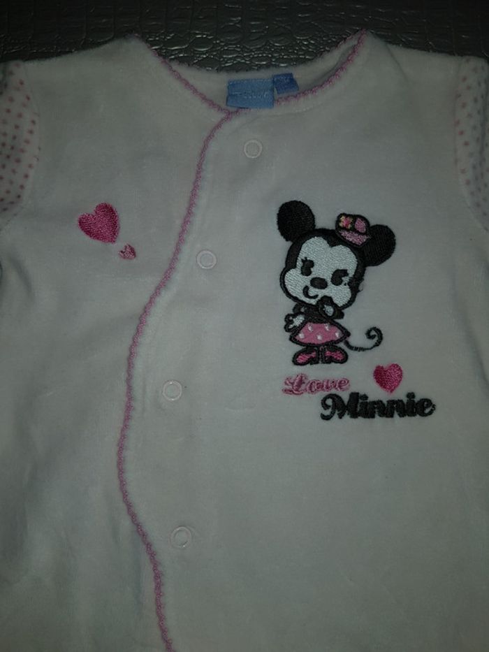 Pyjama en velours Minnie 3 mois