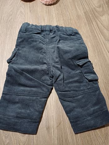 Pantalon garçon 6 mois en velours côtelé tissaia