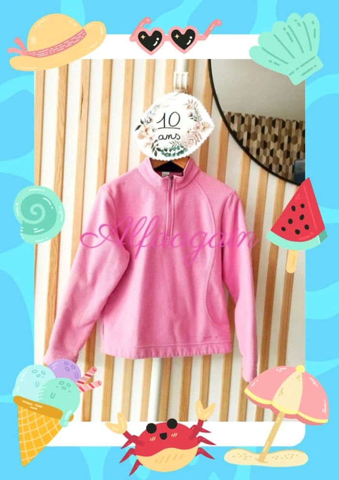 Polaire rose queshua 10ans