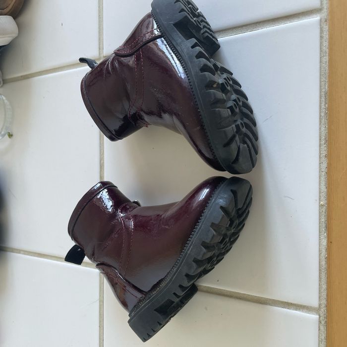 Bottines vernis bordeaux - photo numéro 2