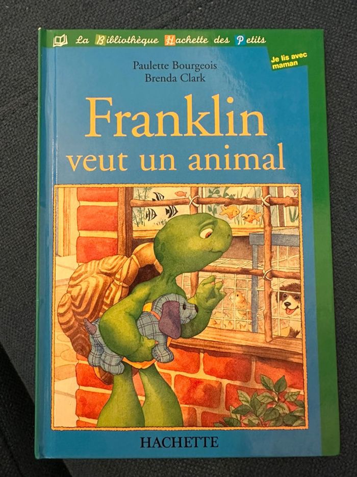 Livre vintage Franklin veut un animal tortue Hachette bibliothèque des petits
