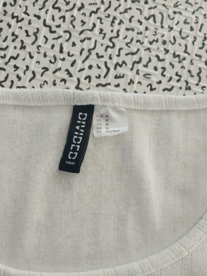 T-shirt femme H&M Divided – Blanc - photo numéro 2
