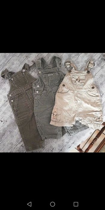 Lot de 3 salopettes 6 mois