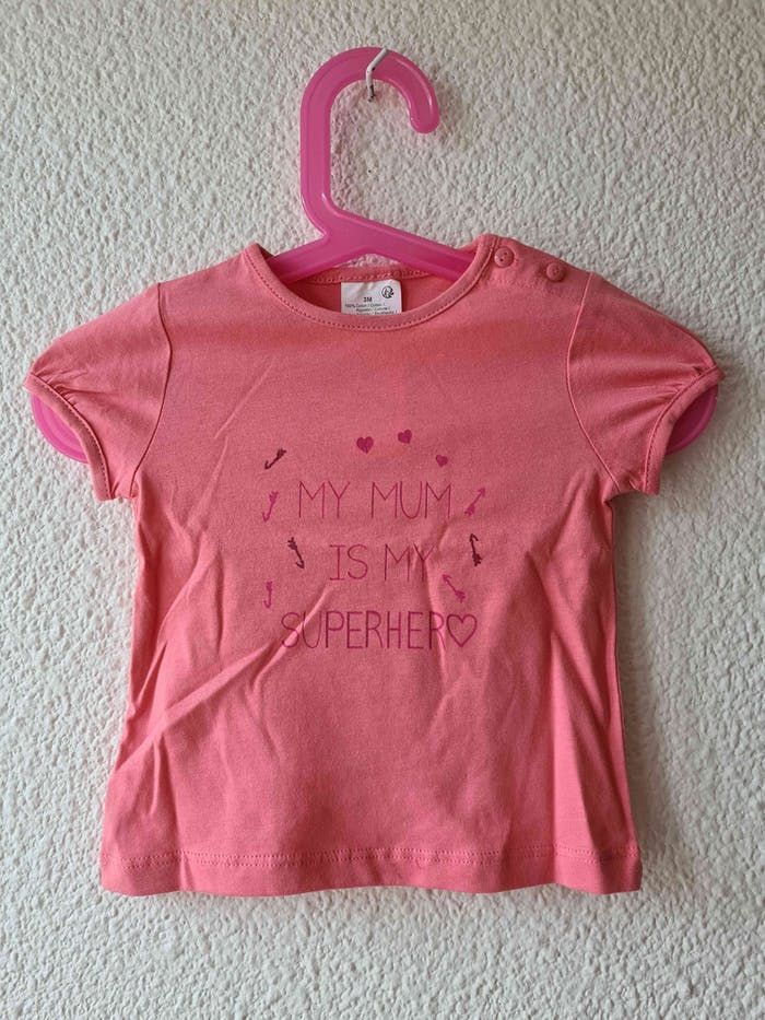 tee-shirt rose my mum Kiabi