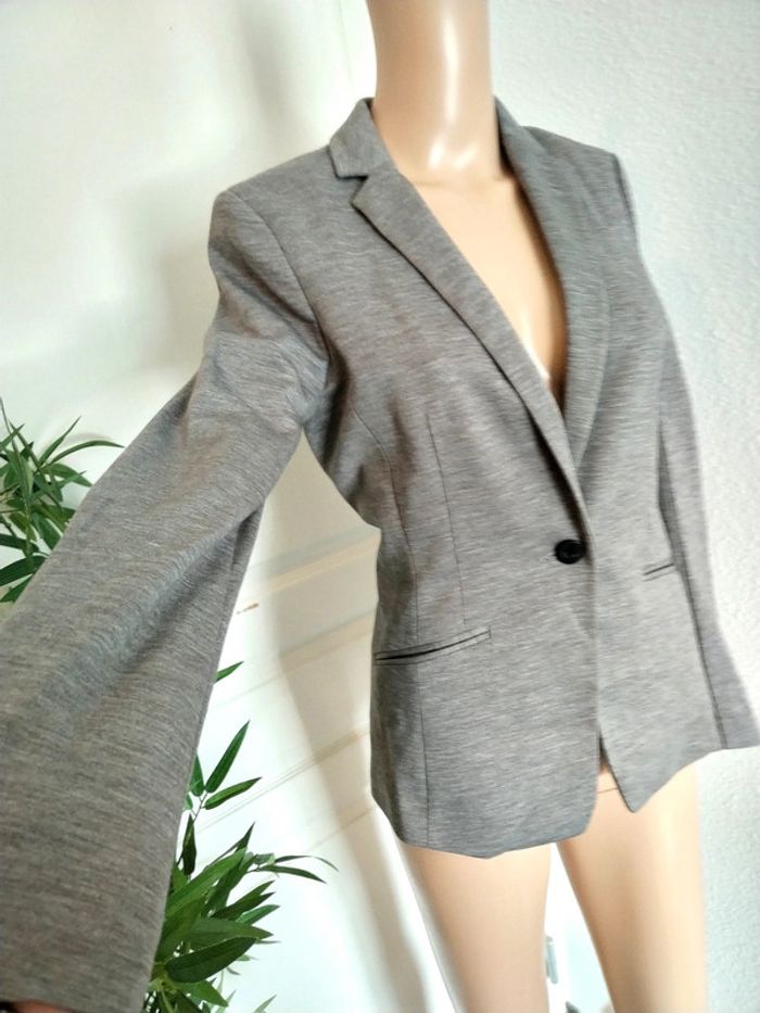 Blazer gris H&M taille 34 excellent état - photo numéro 2