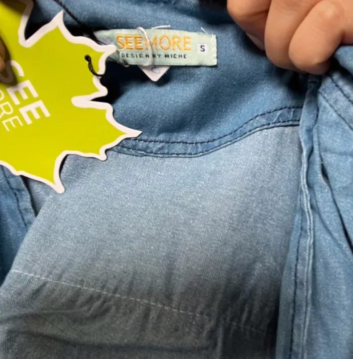 Veste sur chemise en jean imprimé - photo numéro 5