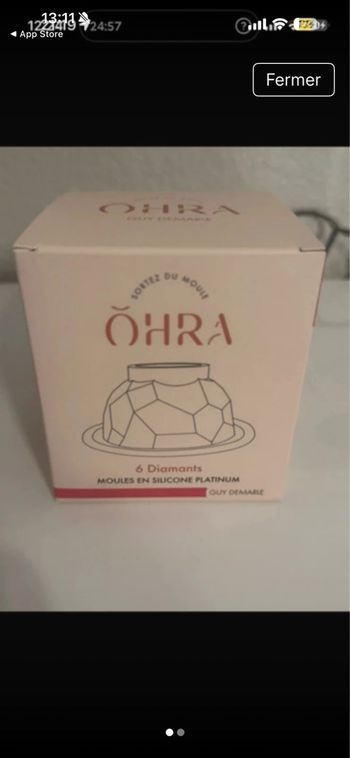 Moule 6 diamants origami Guy demarle 