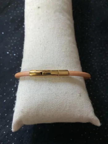 Bracelet minimaliste lien marron