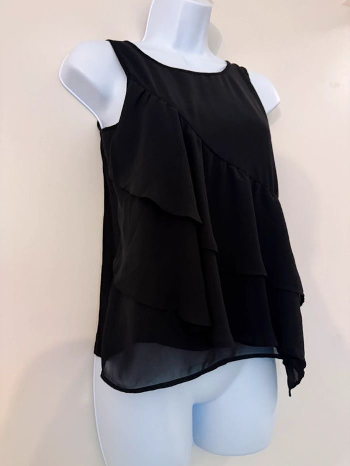 Blouse noire volantée H&M - photo numéro 2