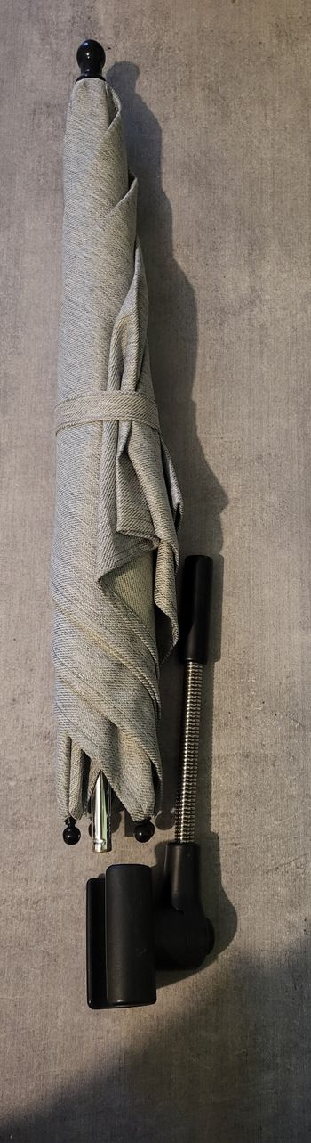 Ombrelle pour pousette marque mutsy neuf couleur gris clair - parasol igo