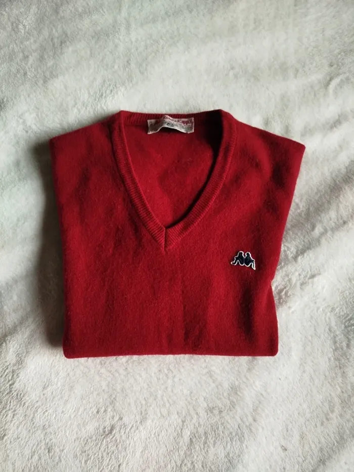 Pull Kappa taille M 100 % laine, Made in Italy
