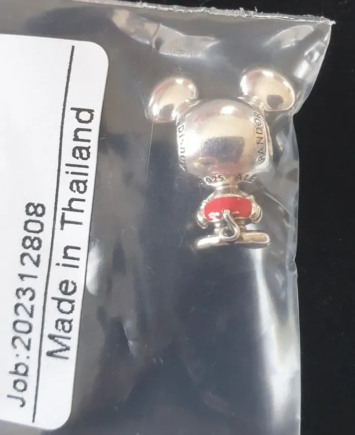 Charm Mickey pantalon rouge pandora neuf - photo numéro 2