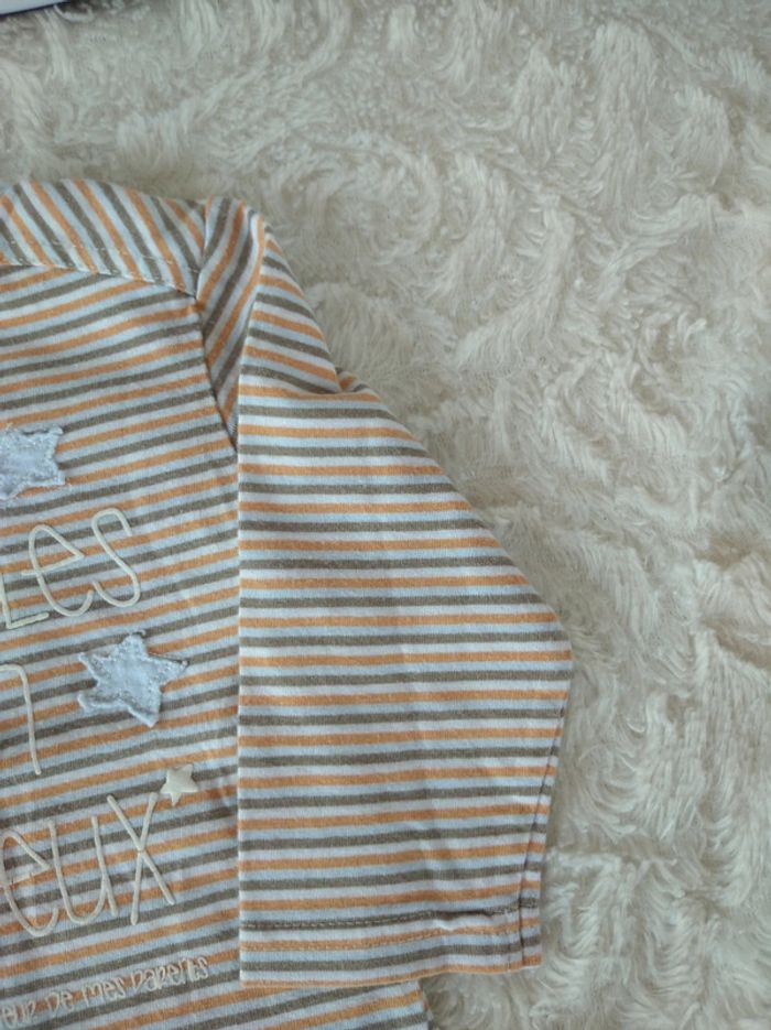 Tee shirt chemise manches longues Garçon 6 mois Étoile plein les yeux born to be Tao 100% coton - photo numéro 5