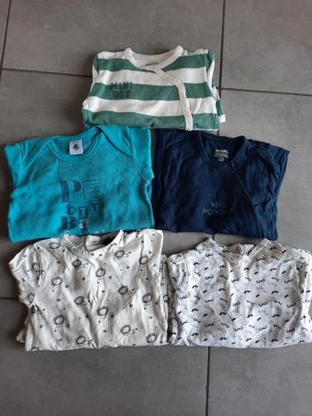 Lot de 5 pyjamas bébé garçon 9-12 mois