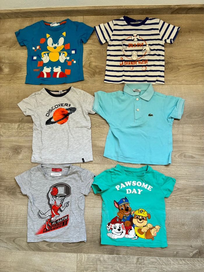Lot tee shirt MC 2/3 ans