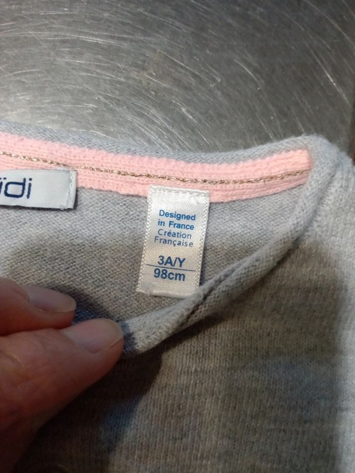 Pull léger T 3 ans 98 cm - photo numéro 3
