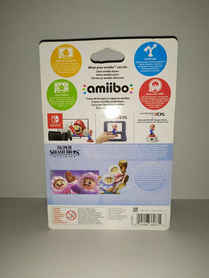 Figurine Ice Climbers Amiibo Super Smash Bros No. 68 Nintendo Switch/3DS neuf - photo numéro 3