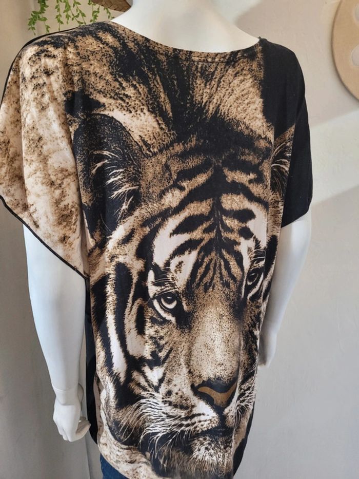 T shirt tête de tigre - photo numéro 8