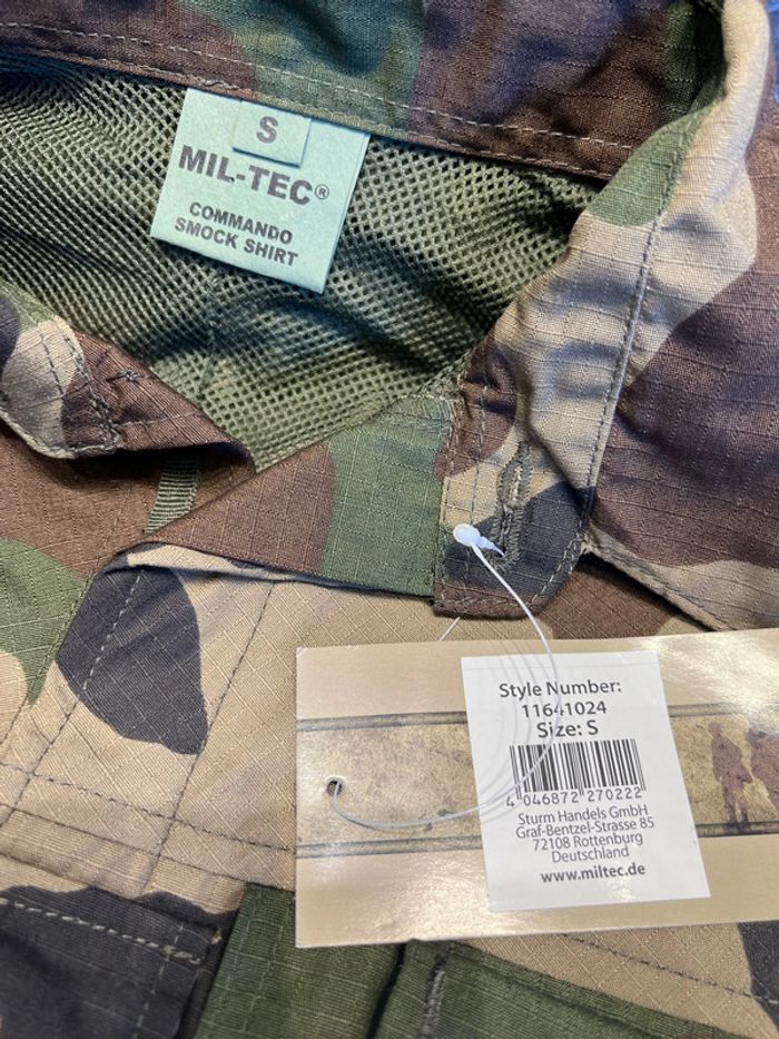 Veste commando smock shirt camo CE mil-tec taille s - photo numéro 2