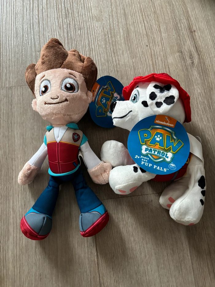 Lot peluche pat patrouille marcus Ryder doudou