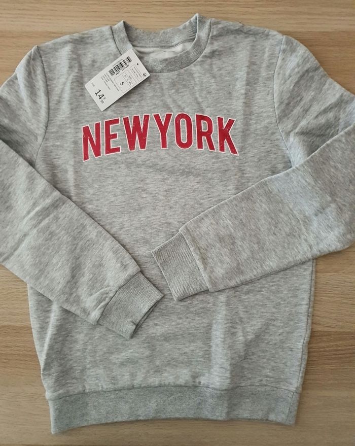 Sweat gris neuf La Halle Homme T36 - photo numéro 2